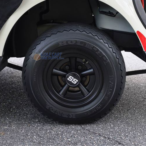 SS Matte Black Golf Cart Wheel Covers 