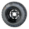 10" BLACK Steel Wheels and 18x9.5-10" Excel Sahara Classic DOT All Terrain Tires Combo