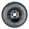 10" BLACK Slotted Steel Wheels and Excel Sahara Classic 22x11-10" DOT All Terrain Tires Combo