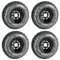 10" BLACK Steel Wheels and 22x10-10" EXCEL Trail DOT All Terrain Tires Combo - Set of 4