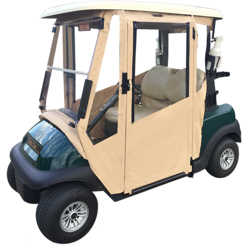 Club Car DS Enclosure / Golf Cart Cover - DoorWorks Hinged Hard Door (Sunbrella Material)