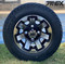 10" ATLAS Machined Wheels and 205/50-10 Low Profile DOT Tires Combo