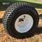 8" White Steel Golf Cart Wheels and 18x8.50-8" Turf/ Street Tires Combo