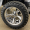 12" GODFATHER Mirrored Wheels and 23" All Terrain Tires Combo - Set of 4