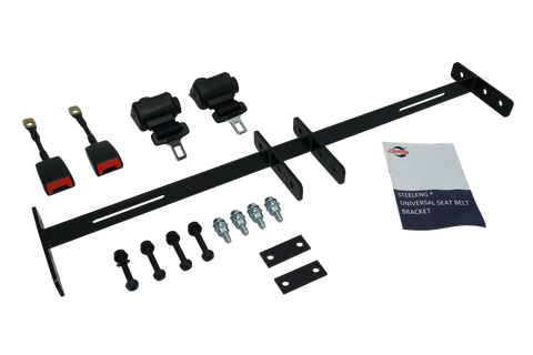 Steeleng Seat Belts/ Lap Belt Kit for 2 seats (Front or Rear)
