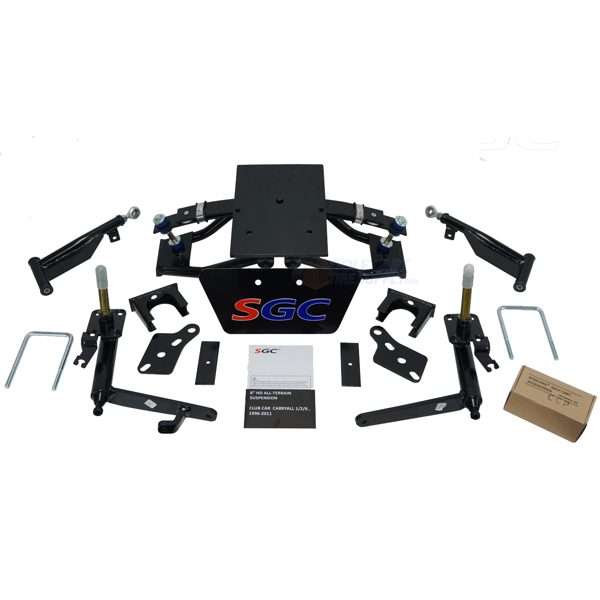 6" ClubCar Carryall / Villager Heavy Duty Double AArm Lift Kit GCTS
