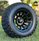 12" TITAN Gloss Black Aluminum Wheels and 23x10-12 DOT All Terrain Tires