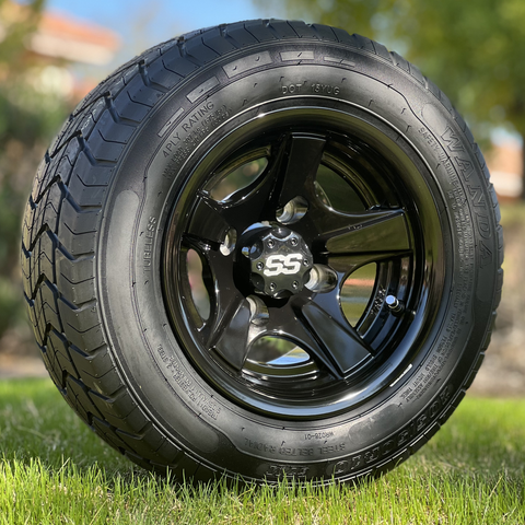 10" BULLITT Black Wheels and 205/50-10 Low Profile DOT Tires