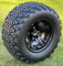 10" BULLITT Gloss Black Wheels and 20x10-10 DOT All Terrain Tires - Set of 4