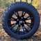 14" VOODOO Gloss Black Wheels and 23x10.50-14 STINGER DOT All Terrain Tires Combo - Set of 4