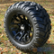 12" BLACK LIZARD Aluminum Wheels and 20x10-12" Mud Crawler All Terrain Tires Combo - Set of 4
