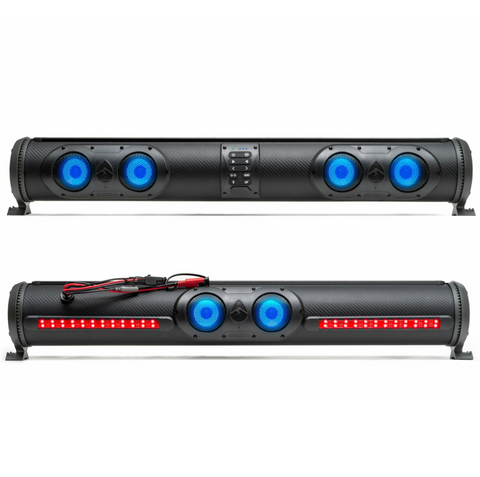 EcoXGear SoundExtreme 32" Golf Cart Sound Bar (With Dual Woofers & RGB LED Lights)