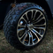 14" VECTOR Machined/ Black Wheels and 20x8.50-14 STINGER DOT All Terrain Tires Combo