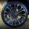 14" VECTOR Machined/ Black Wheels and 20x8.50-14 STINGER DOT All Terrain Tires Combo