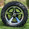 12" BULLITT Machined / Black Wheels and 20x10-12" DOT All Terrain Tires Combo - Set of 4