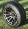 14" MAVERICK Metallic Bronze Wheels and 205/30-14 Low Profile DOT Tires Combo