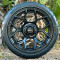 15" MADJAX Evolution Wheels and GTW Fusion 215/40-R15 Tires - BLACK