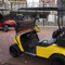 Club Car Onward / Tempo 13" Aviator4 Yellow Grip Golf Cart Steering Wheel w/ Black Spokes (Fits all Years)