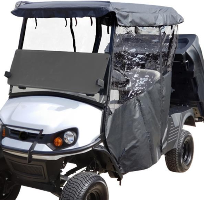 Cushman Hauler Enclosure BLACK Color for 800 & 1200 Series GCTS