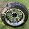 14" SPARTAN Machined Aluminum Wheels and 205/30-14 Low Profile DOT Tires Combo
