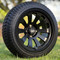 14" ORION Matte Black Wheels and 205/30-14 Low Profile DOT Tires Combo - Set of 4