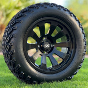 14" ORION Matte Black Aluminum Wheels and 23x10-14 DOT All Terrain Tires Combo