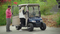 EZGO TXT Enclosure / Golf Cart Cover - DoorWorks Hinged Hard Door (Sunbrella Material)