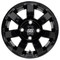 12" ATLAS Gloss Black Aluminum Wheels - Set of 4