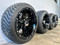 Scratch & Dent - 12" RUCKUS Black Golf Cart Wheels and 215/35-12 RXLP DOT Low Profile Tires