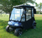 Evolution Classic 2 Pro Enclosure / Golf Cart Cover - DoorWorks Hinged Hard Door (BLACK, Sunbrella Material)