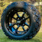12" STORM TROOPER Black Aluminum Wheels and 20x10-12" All Terrain Tires Combo