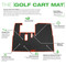 ICON Golf Cart Floor Mat Diamond Stitch XTREME Mats (Fits ALL i20, i40)