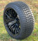 14" HORNET Black Aluminum Wheels and 205/30-14 DOT Low Profile Tires Combo - Set of 4
