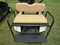 EZGO TXT/ Medalist / PDS Golf Cart Rear Seat Kit - TAN (Flip Seat w/ Cargo Bed & FREE Grab Bar)