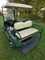 EZGO RXV Golf Cart Rear Seat Kit - STONE (Flip Seat w/ Cargo Bed & FREE Grab Bar)