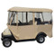Deluxe Driveable 4-passenger Golf Cart Enclosure - TAN