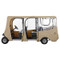 Deluxe Driveable 6-passenger Golf Cart Enclosure - TAN (up to 124" tops)