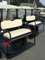 Club Car Precedent Golf Cart Rear Seat Kit - WHITE (Flip Seat w/ Cargo Bed & Free Grab Bar)