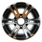 12" BULLDOG Machined Wheels and Low Profile 215/40-12 DOT Tires Combo