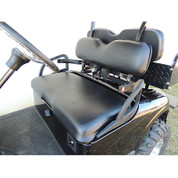 EZ-GO RVX Black Vinyl Golf Cart Seat Cover Set