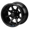 12" TREMOR Matte Black Wheels and Low Profile 215/35-12 DOT Tires