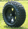 14" DOMINATOR Matte Black Wheels and 23x10-14" DOT All Terrain Tires Combo