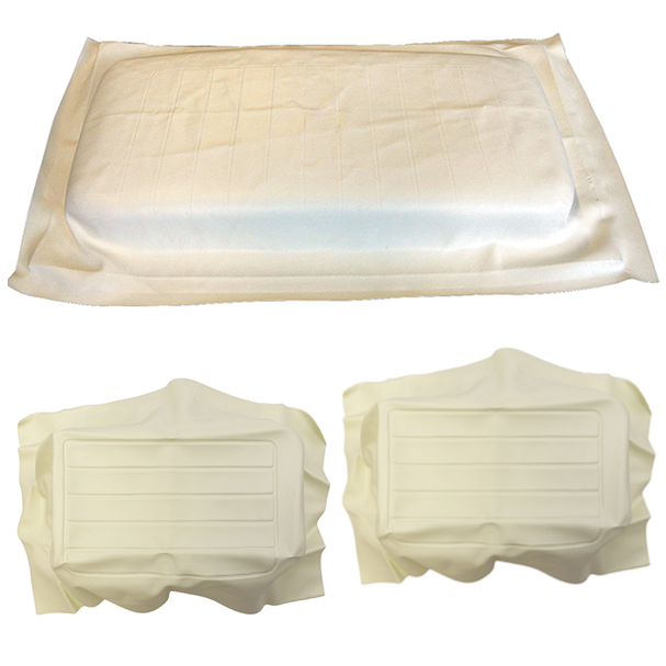 Yamaha G11, G14, G16, G19, G22 IVORY Vinyl Golf Cart Seat Cover Set