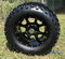 12" STALKER Black Aluminum wheels and 23" All terrain tires combo