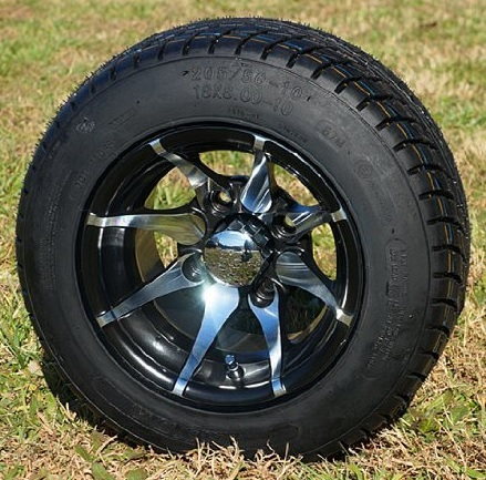 Kraken 10 Golf Cart Wheels And Low Profile Dot Golf Cart Tires Combo Golf Cart Tire Supply
