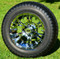 12" VAMPIRE Chrome Wheels and StreetRide 215/50-12 Tires
