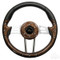 Yamaha 13" Aviator4 Wood Grain Golf Cart Steering Wheel w/ Aluminum Spokes
