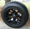 12" BLACKJACK Golf Cart Wheels and 215/50-12" ComfortRide DOT Golf Cart Tires