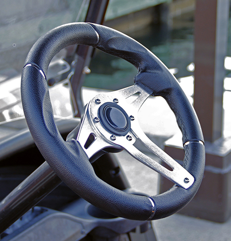 Yamaha 13" CHALLENGER Brushed Aluminum Golf Cart Steering Wheel