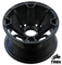 12" BLACKJACK Gloss Black Aluminum Wheels - Set of 4